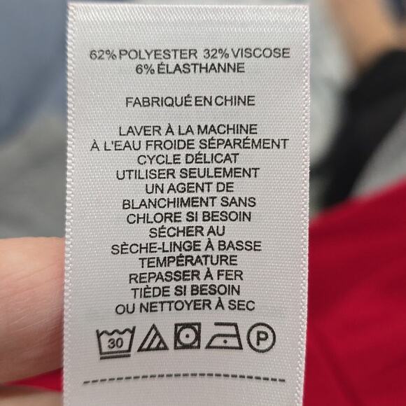 Laundry NWT by Shelli Segal Ruffle Keyhole Mini Dress Red Size 4 - Picture 10 of 11